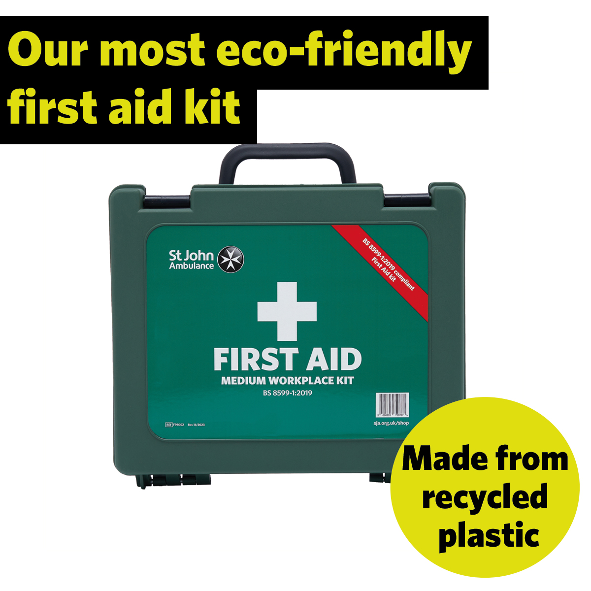 St John Ambulance Medium Workplace First Aid Kit BS-8599-1:2019.