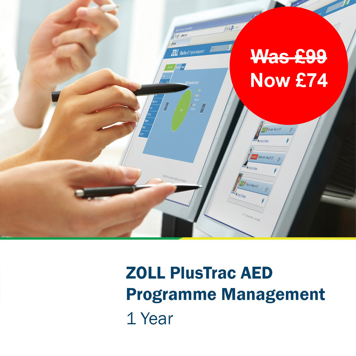 ZOLL PlusTrac AED Programme Management - 1 Year