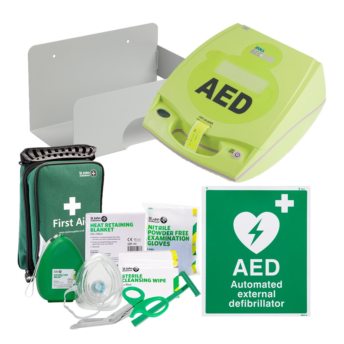 ZOLL AED Plus Fully Automatic Defibrillator Bundle.