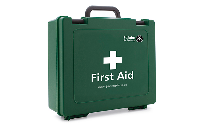 Medium Standard St John Ambulance Empty First Aid Box 