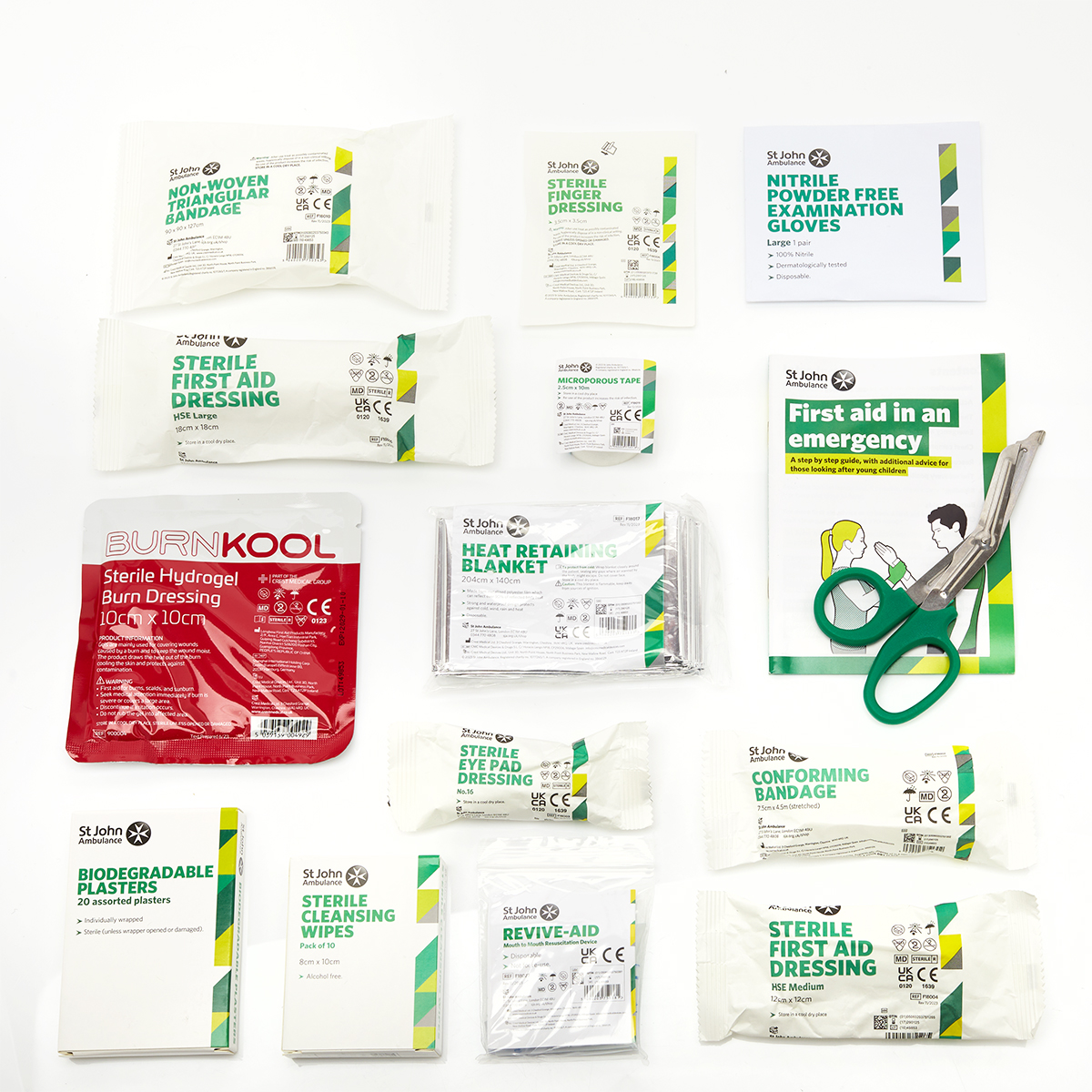 St John Ambulance Medium Workplace First Aid Kit Grab Bag BS-8599-1:2019