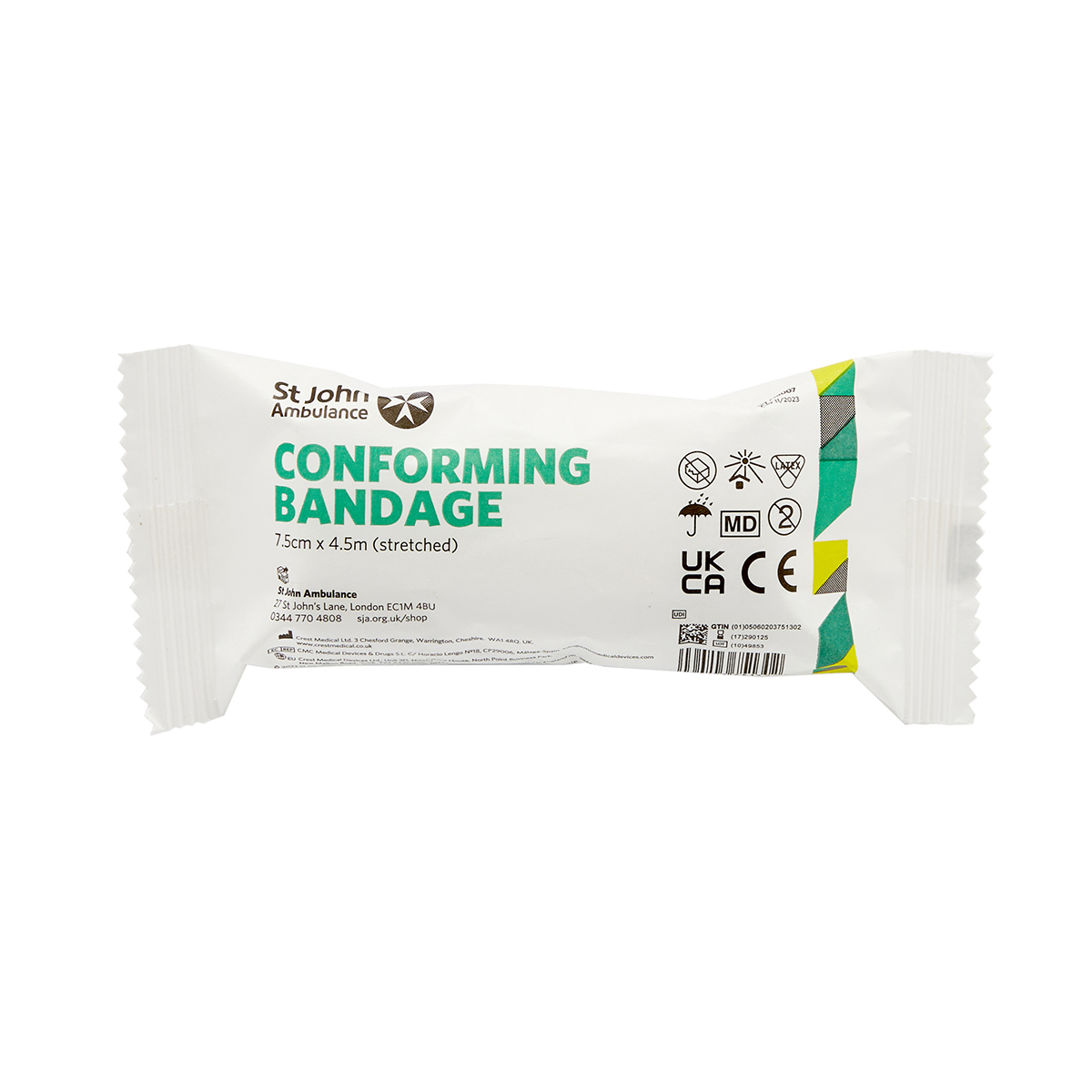 St John Ambulance Conforming Bandage 7.5cm x 4.5m