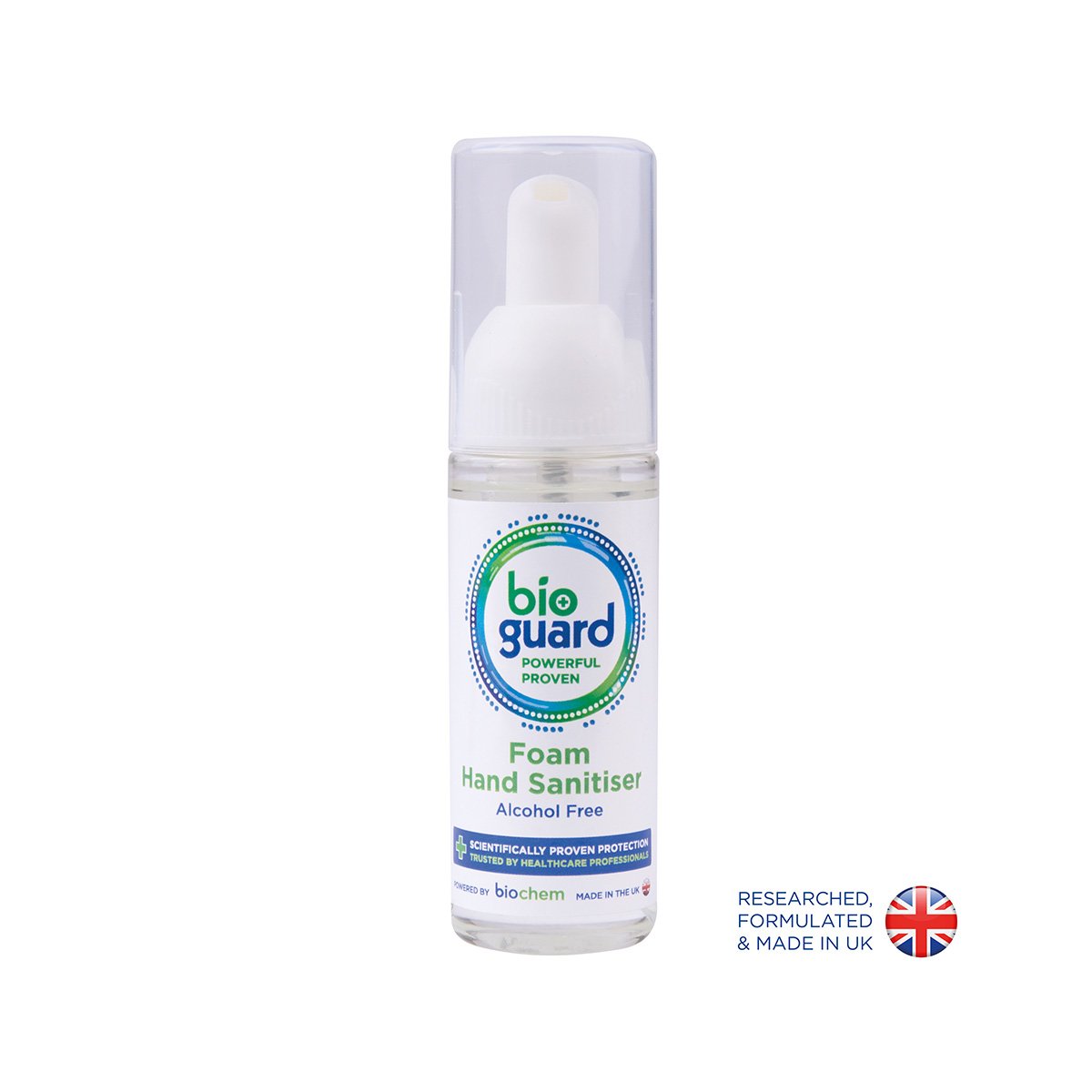 50ml Bioguard Alcohol-Free Hand and Body Sanitiser Foam