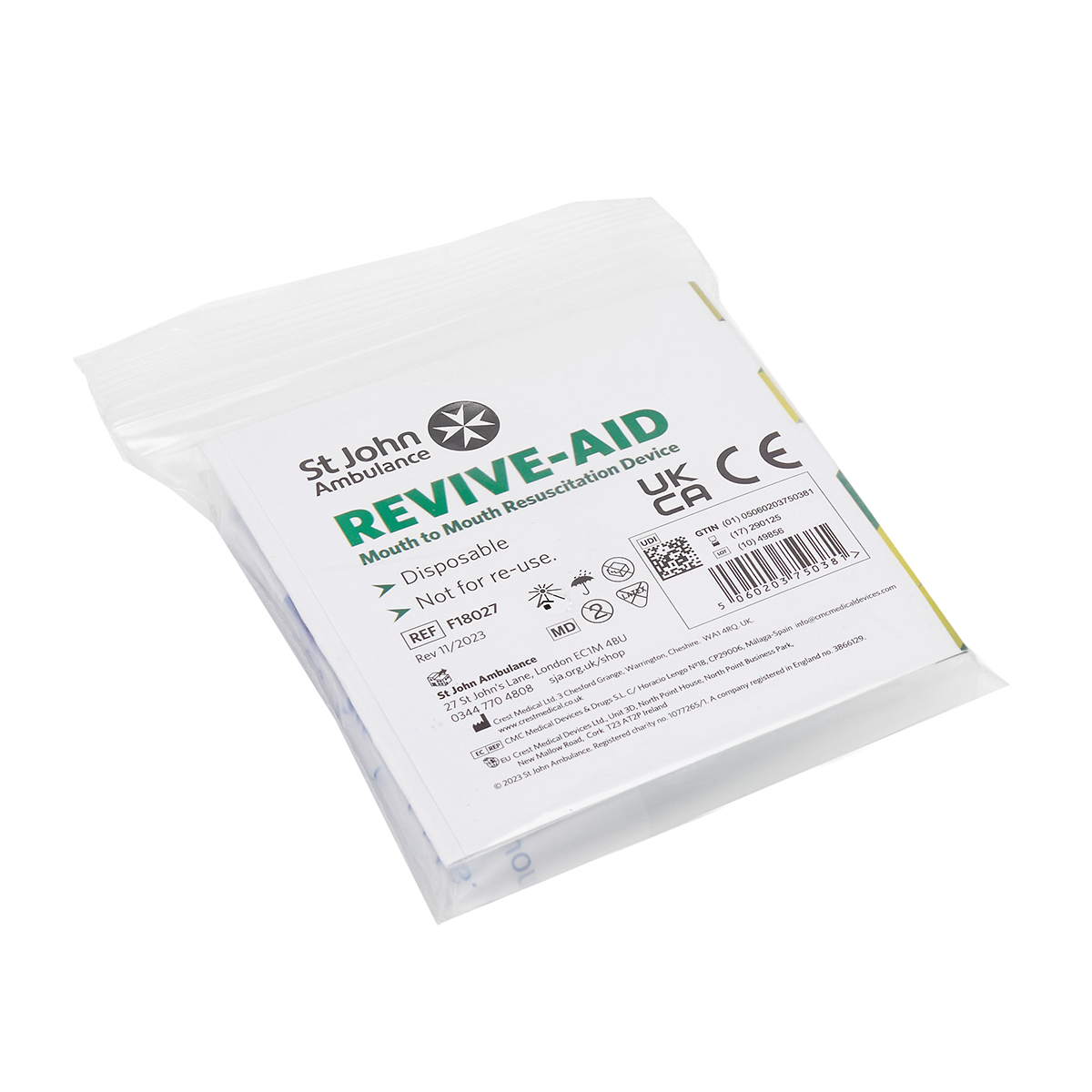 St John Ambulance Revive-Aid Resuscitation Device