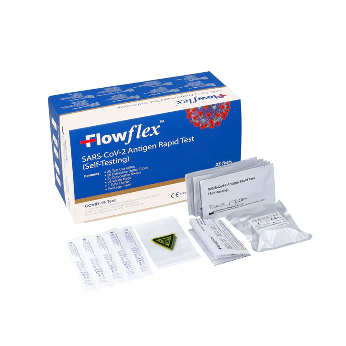 Box Of 25 Flowflex Lateral Flow Test SARS CoV 2 Antigen Rapid St John   F70007 